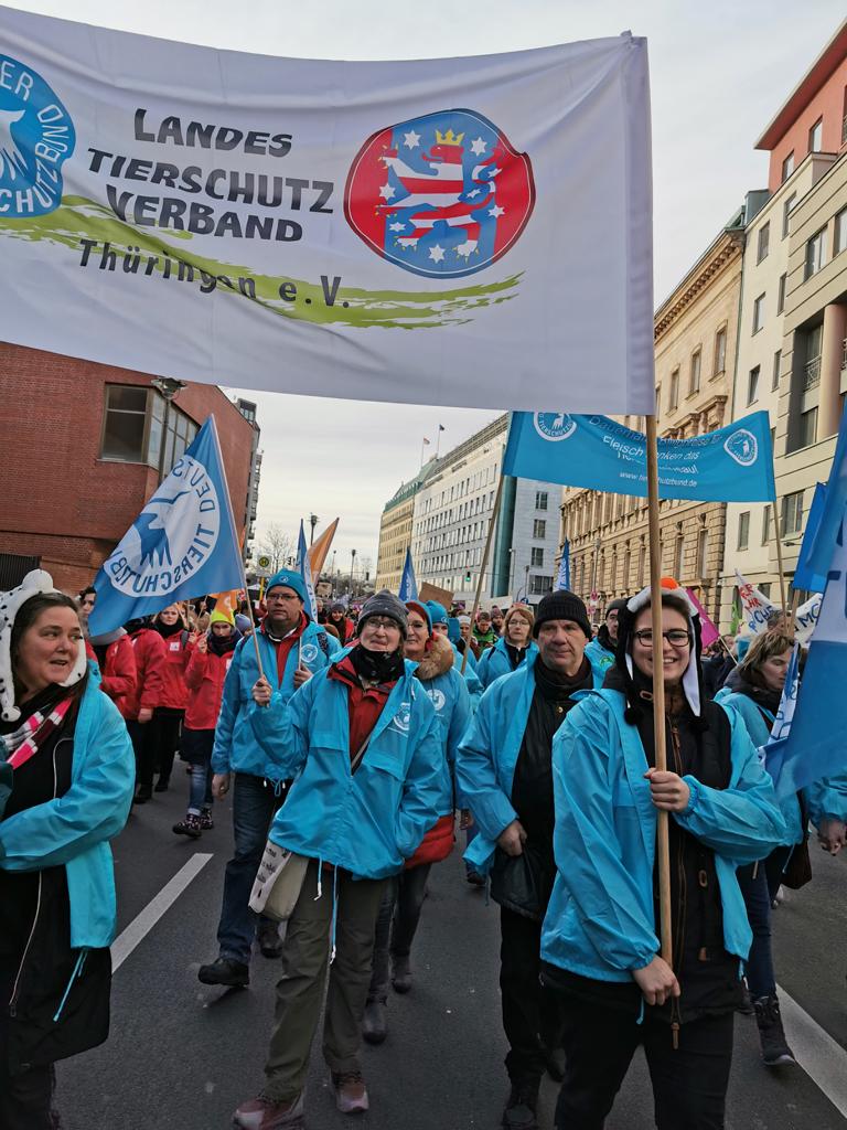 Teilnehmergruppe an der Demo aus Thüringen5